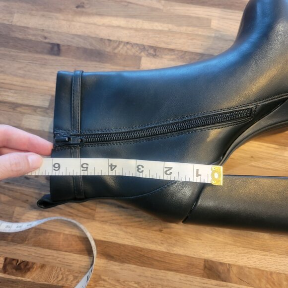 Scoop Slingback Kitten Heel Black Platform Boots - Picture 12 of 15